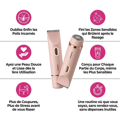Rasoir BELKA® 2-en-1 – Douceur, précision & zéro irritation