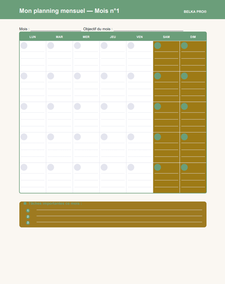 Maison propre en 15 min/jour — Planificateur Ménage 60 Pages | Inclut Version TDAH & Cerveau Atypique - BELKA PRO®