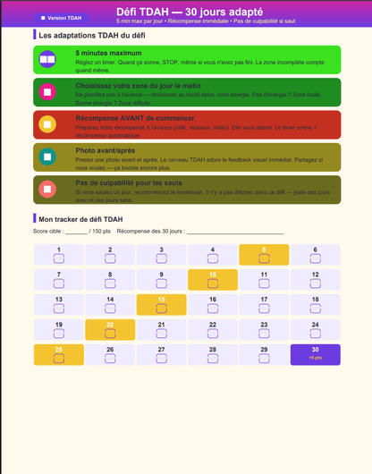 Maison propre en 15 min/jour — Planificateur Ménage 60 Pages | Inclut Version TDAH & Cerveau Atypique - BELKA PRO®